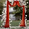 Wedding Arch Drape Drapery Reusable Wedding Backdrop Curtain for Ceremony Reception Party Stage Birthday Proposal