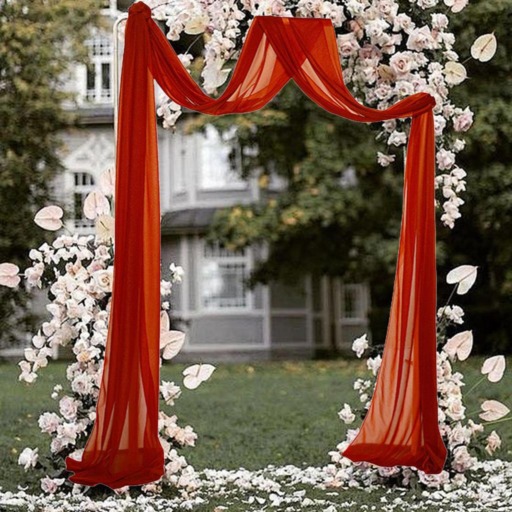 Wedding Arch Drape Drapery Reusable Wedding Backdrop Curtain for Ceremony Reception Party Stage Birthday Proposal
