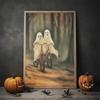 Vintage Wall Art Music Sports Spooky Aesthetics Bicycle Halloween HD Canvas Print Poster Home Living Room Bedroom Decoration