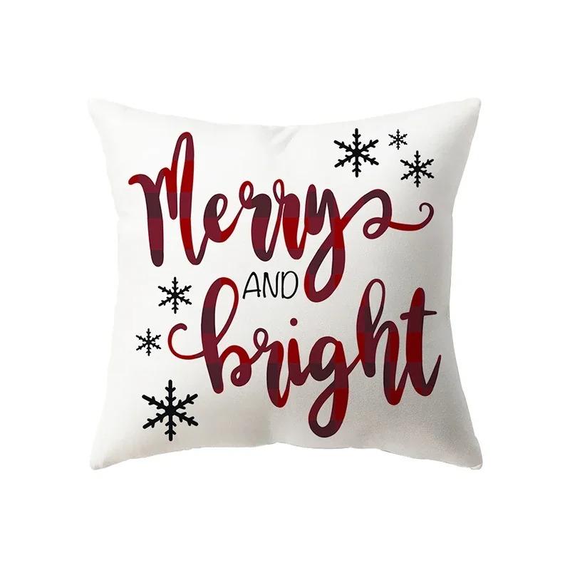 Christmas Themed Pillowcases Car Ornaments Office Santa Claus Living Room Sofa Home Pillowcases