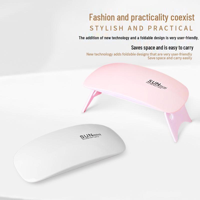 Tragbare Mini UV-Gel-Nagelhärtungs- und Lichttherapielampe - Lila