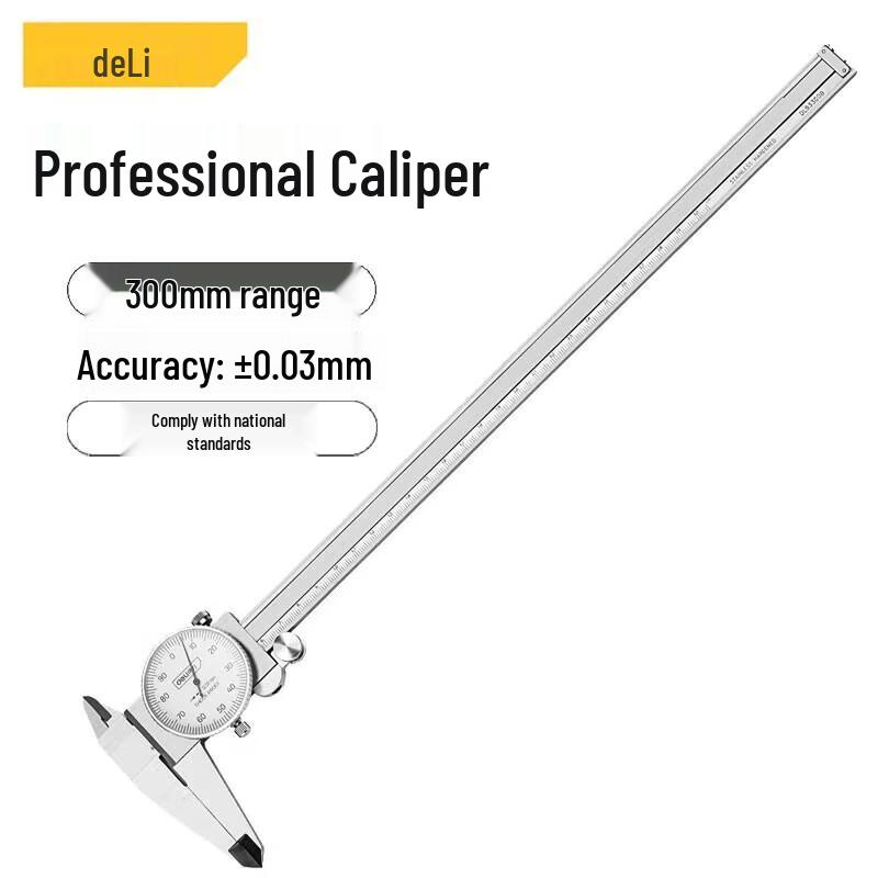 Deli Professional Stainless Steel Dial Caliper