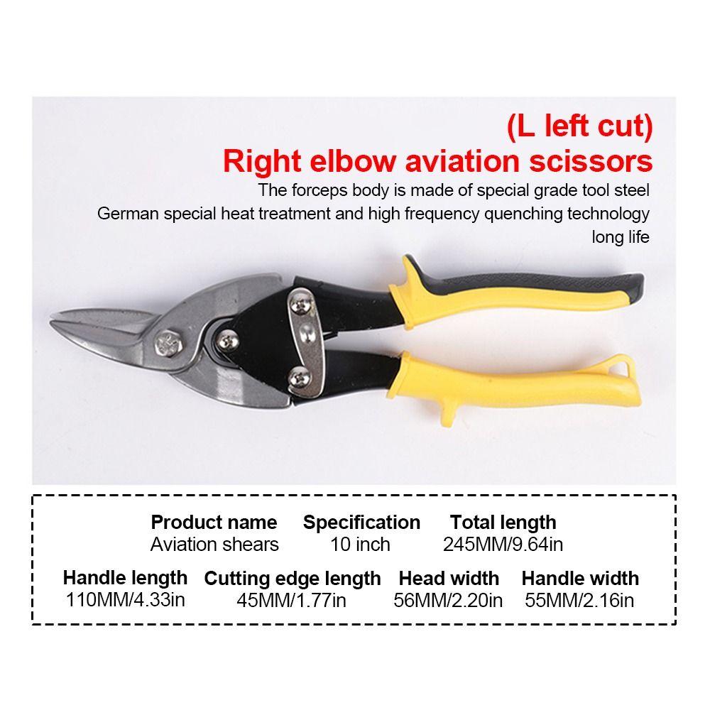 Multi-functional Metal Sheet Shear Anti Slip Handle Wire Cutters  Electrician Tools