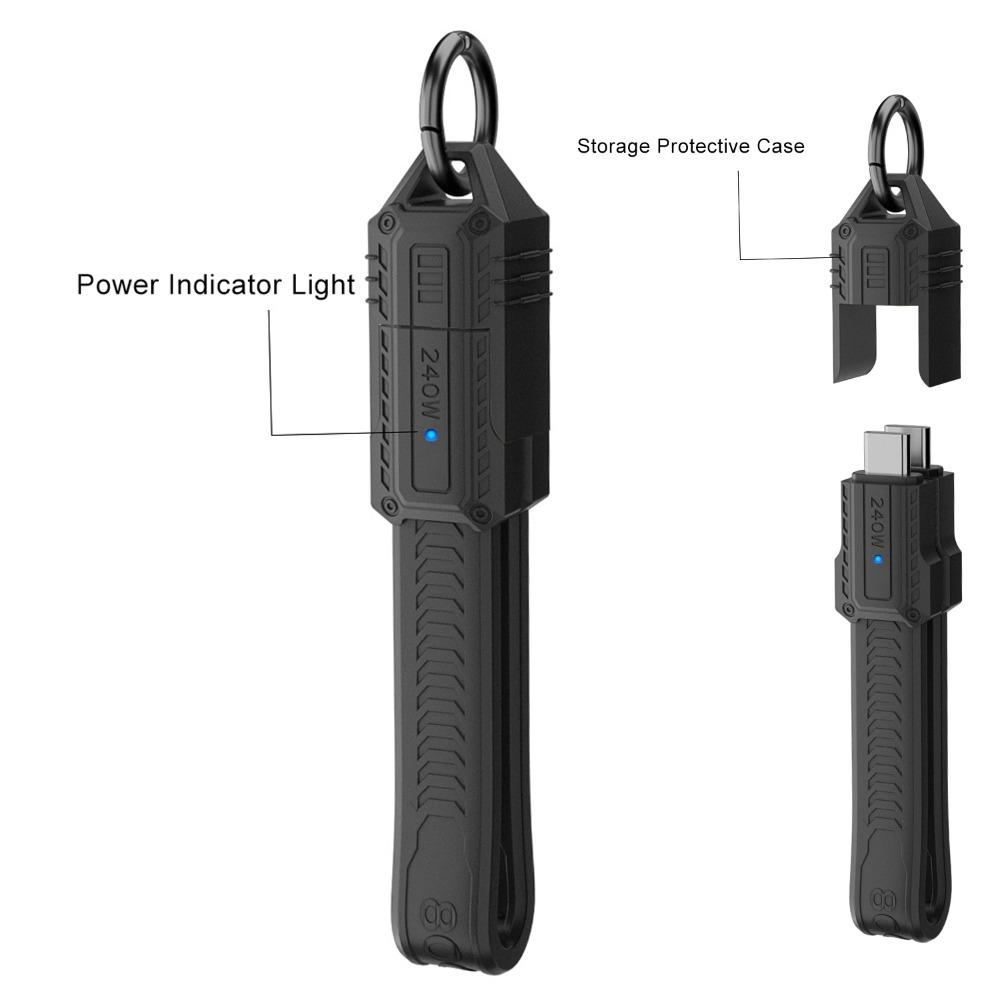 8K 60HZ USB-C Data Line 80Gbps Charging Cord High Speed USB4 Type-C Cable  Data Transfer
