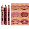 Delineador de Labios y Color Completo en 12 Tonos Mate, Fórmula Ligera para Todos los Tipos de Beige Claro Adecuado para Labios con Look Completo, Delinea y Rellena el Look de los Labios