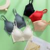 New Latex Underwear One Piece Seamless Bra for Women Without Steel Ring Gathering Comfortable Bra