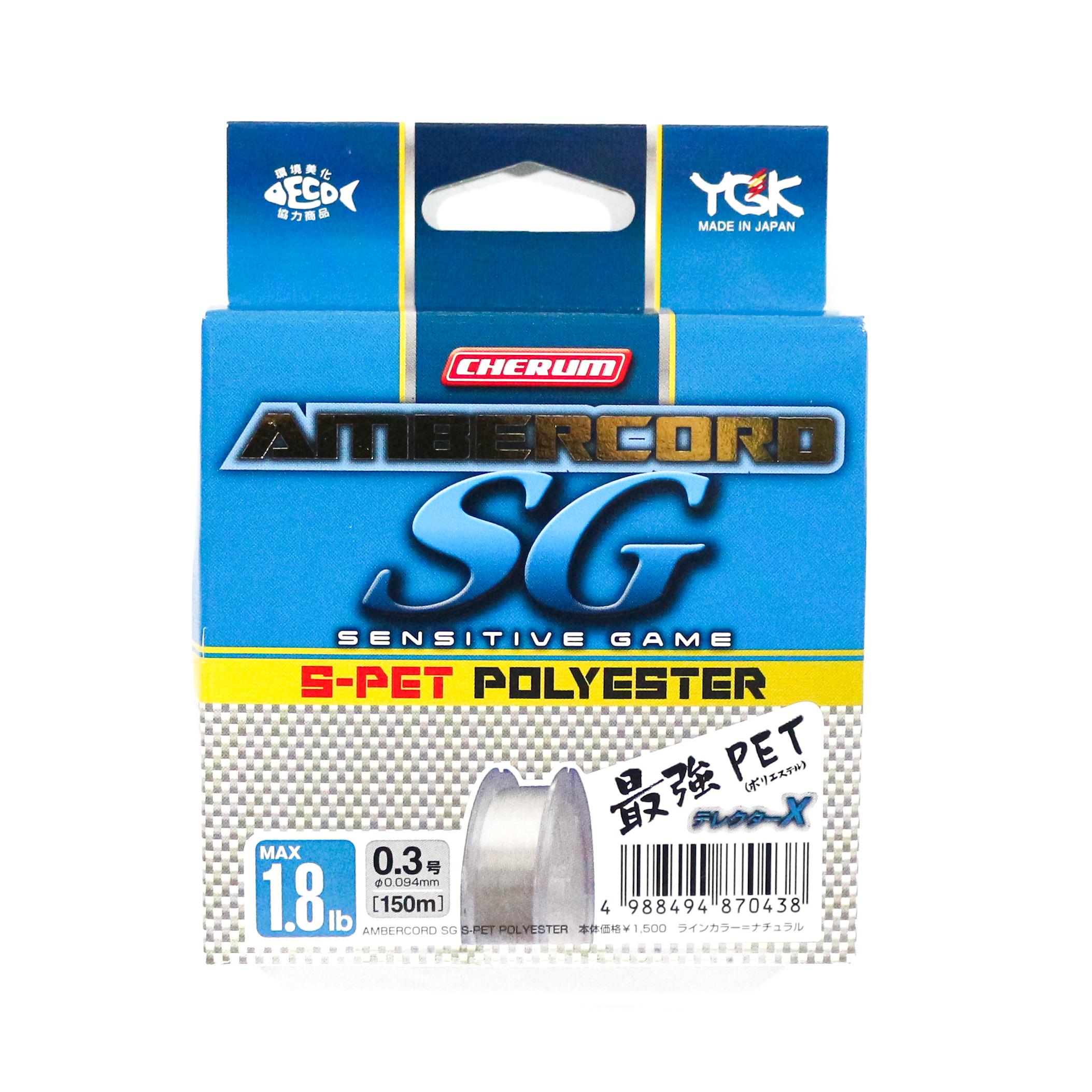 

YGK Ester Line Ambercord S-PET Polyester 150m Size 0.3 , 1.8lb (0438)
