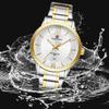 NAVIFORCE Original Simple Quartz Watch for Men Calendar Stainless Steel Strap Waterproof 3ATM Luminous Pointer Business Casual Men Watch NF9254