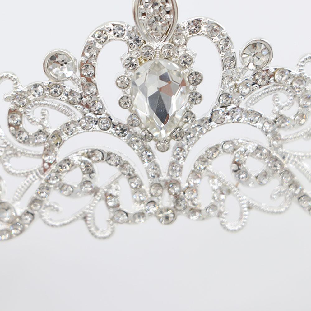 Temperament Wedding Jewelry Set Korean Style Earrings Necklace Earring Tiara Set Women Necklace