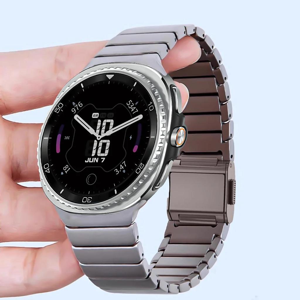 Luxusní titanový řemínek pro Samsung Galaxy Watch 8 40mm 44mm 8 Classic 46mm Kovový pásek pro Galaxy Watch Nerezový náramek