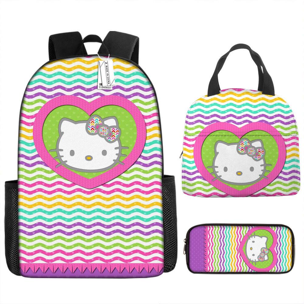 Student School Bag Bento Bag Insulated Lunch Bag Cartoon Cute Kt Children'S Backpack