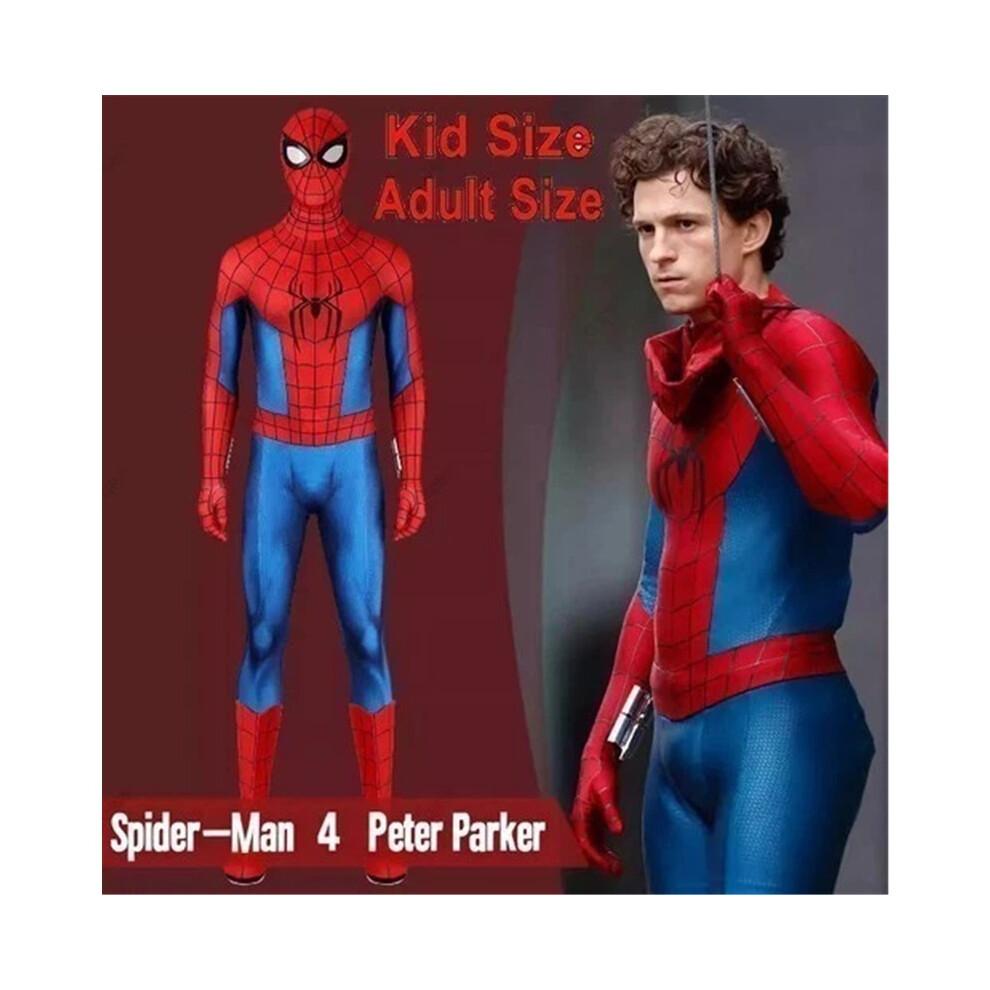 (180CM) 2026 Spiderman 4 Brand New Day Jumpsuit Cosplay Costume Adult Kid Suit Halloween Uk