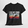 "I Do My Own Stunts" Vintage Cycling Shirt, Enthusiasts Biker Cotton Tee
