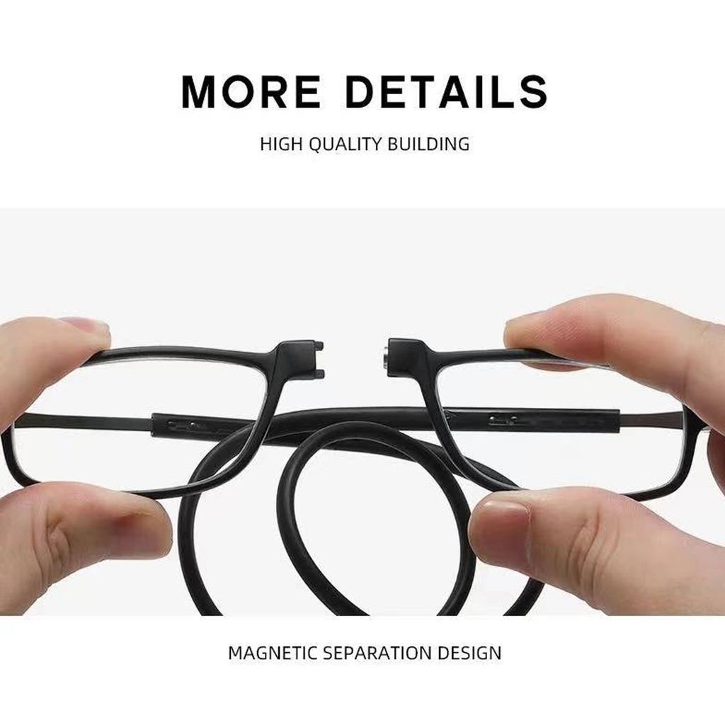 Portable Folding Reading Glasses High Definition Resin Fashion Presbyopic Eyeglasses Neck Reading Glasses