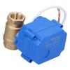 Electric Ball Valve BSP Brass Motorized 3 Wire DC3~6V Through with Switch Indication