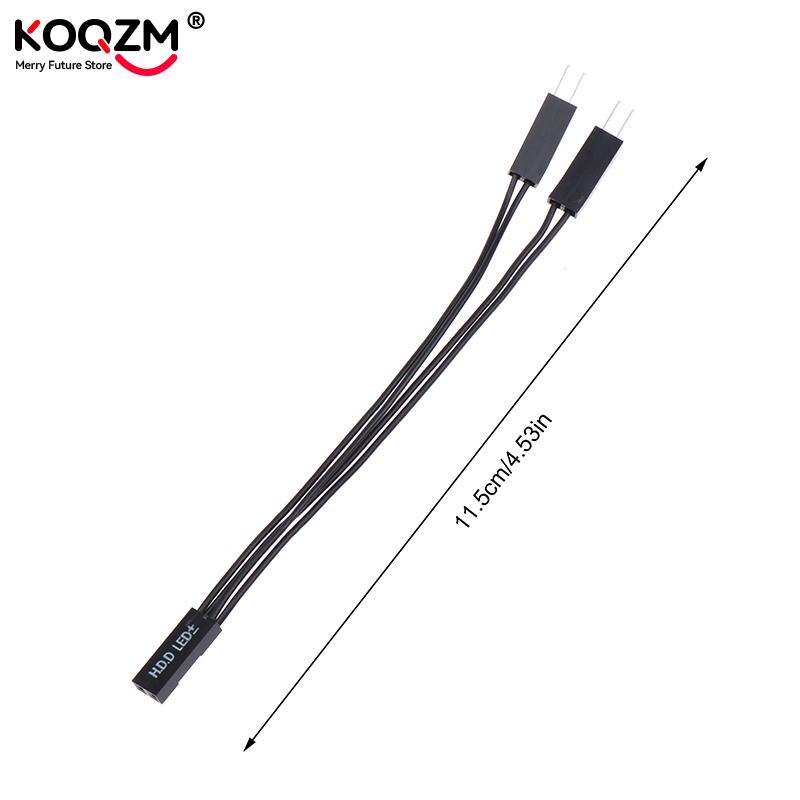 10cm Motherboard Switch Power SW/ RESET SW/ HDD LED /POWER LED 1 To 2 Double Adapter Cable 1 Female To 2 Male Splitter 2 Pins