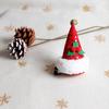 2025 Holiday Bestseller: Christmas Jingle Bell Top Hat Hair Clip with Snow White Plush and Leaves