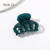 HFYJ Hollow Small Size 4cm Square Hair Claws Acrylic Jelly Color Hairpin Shark Crab Hair Clip Claw Hair Accessories for Women