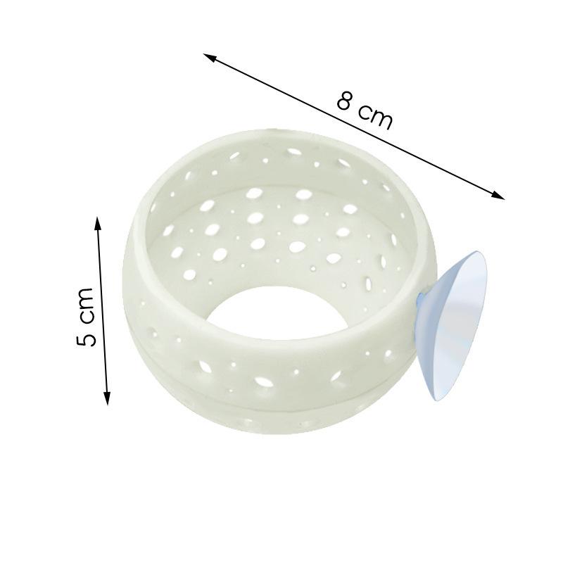 

1Pcs Fishing Cave Lounge Suction Cups Hidden Fishing Tank Plastic Ornaments Safety Materials Household Avoidance белый