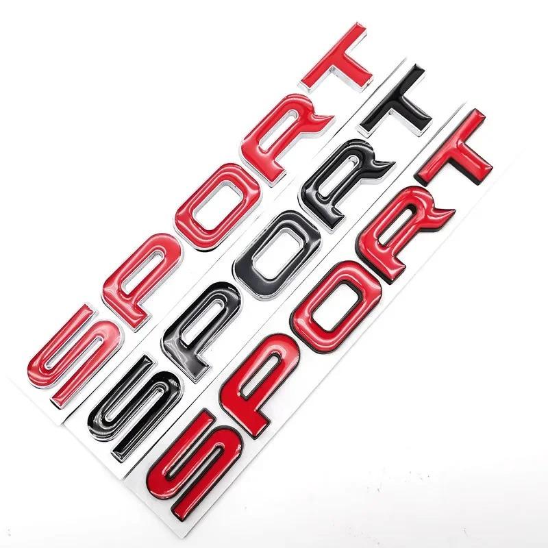 3D Metal Sport Car Rear Trunk Side Fender Emblem Badge Decals Sticker Styling Accessories