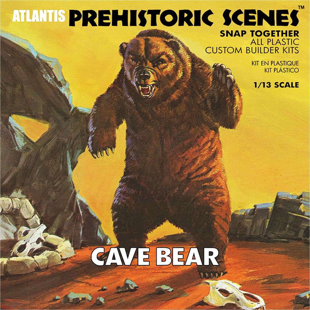 Atlantis Model Prehistoric Scenes Cave Bear Plastic Model ATLAMCA738 1/13 (Cave Bear)