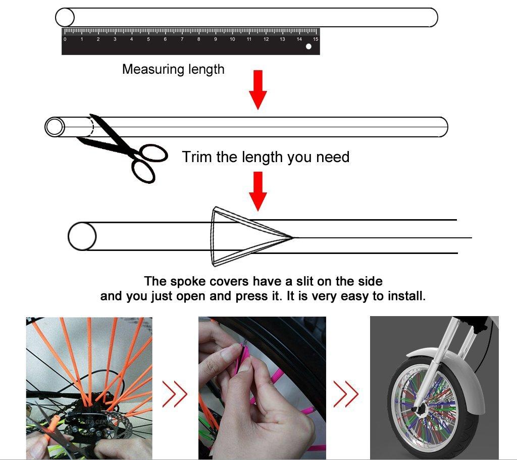 TASWK Motorcycle Cross Country Bike Front and Rear Wheel Spoke