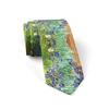 Fashionable Vintage  Oil Painting Print Tie For Men and Women Silk Fabric Comfortable Long Tie 13 Unique Patterns