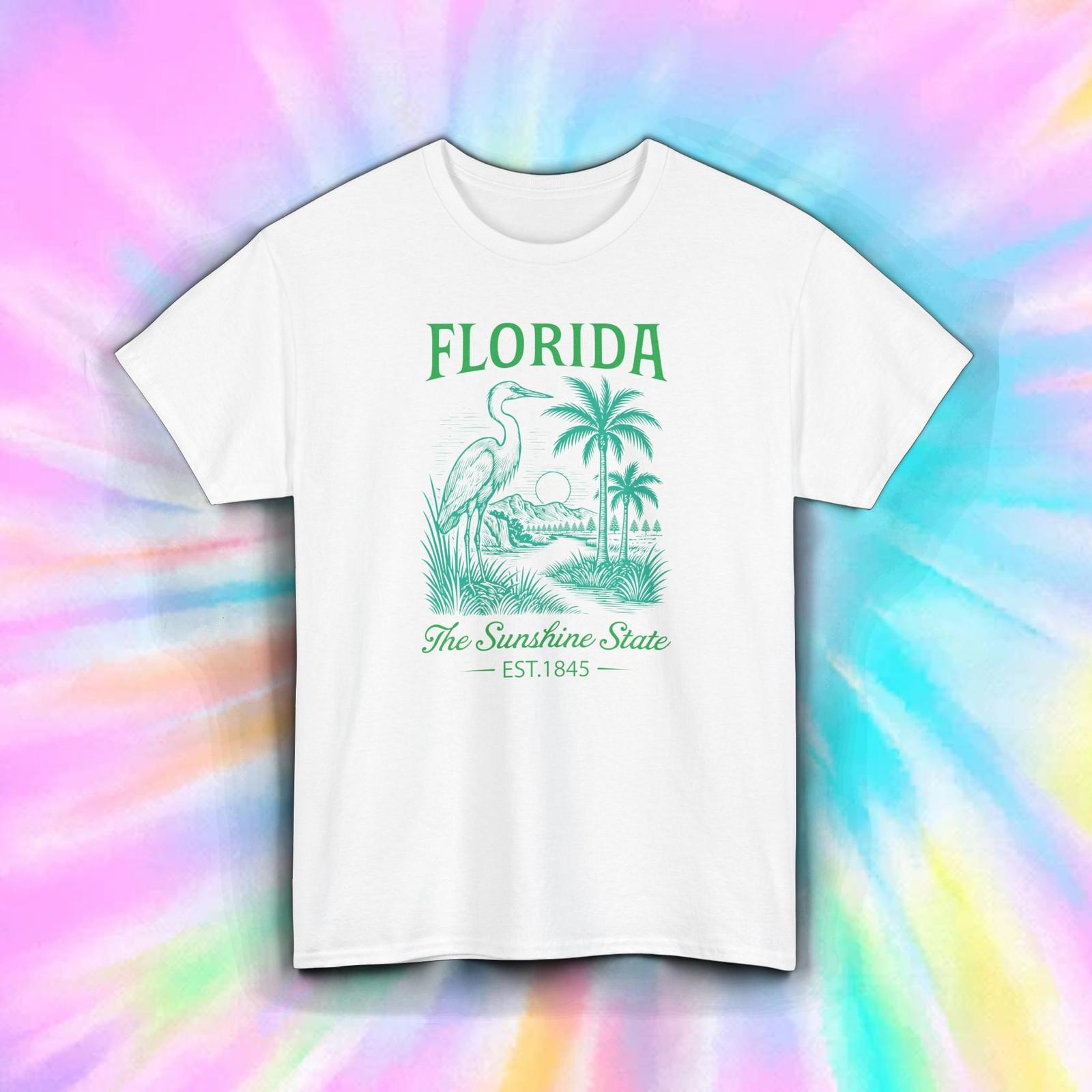 Florida The Sunshine State Shirt | Vintage Beach Travel Vacation Graphic Tee S