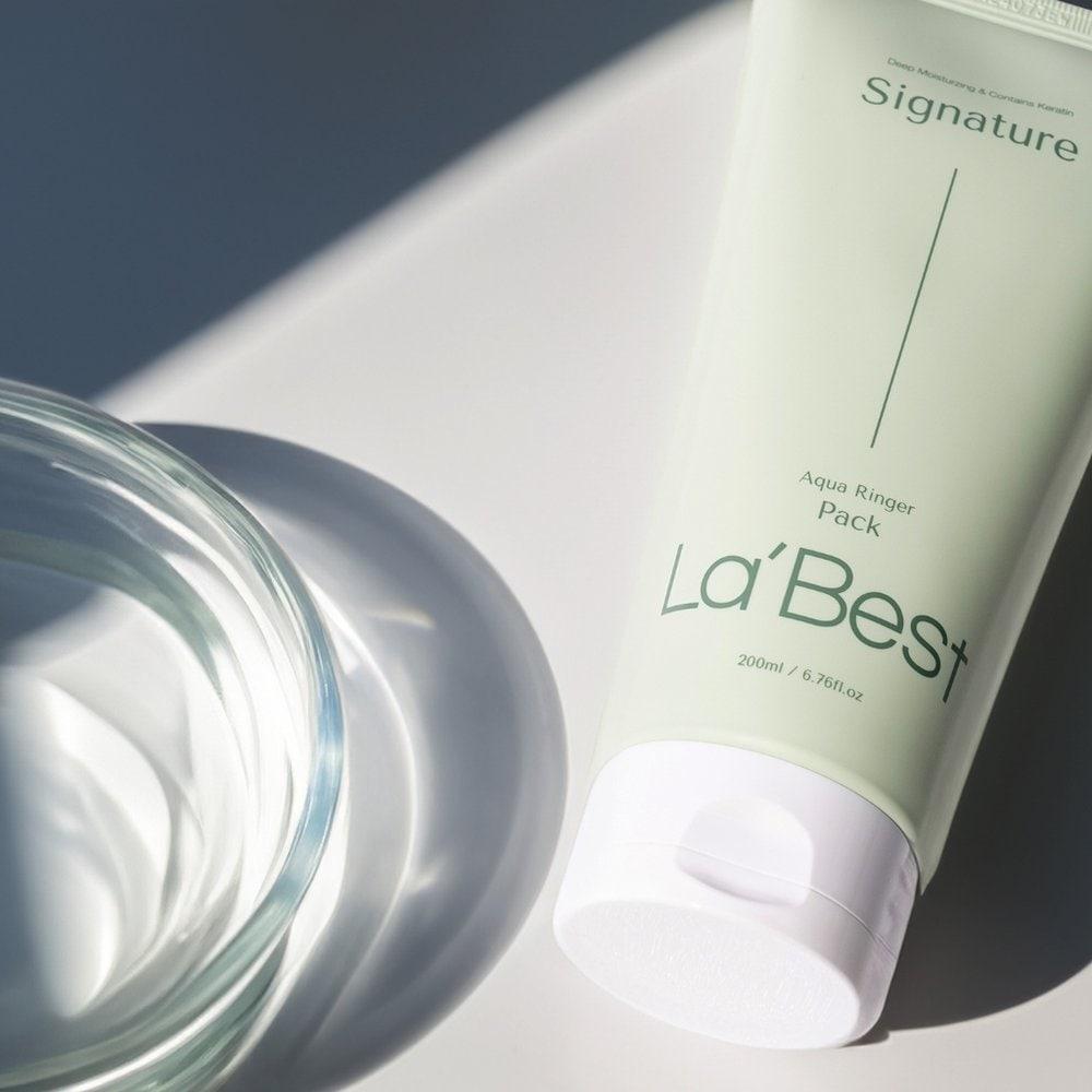 La'Best Aqua Ringer Pack 200ml Friseursalon Geschädigtes Haar Klinik Seidenprotein Behandlung Haarmaske