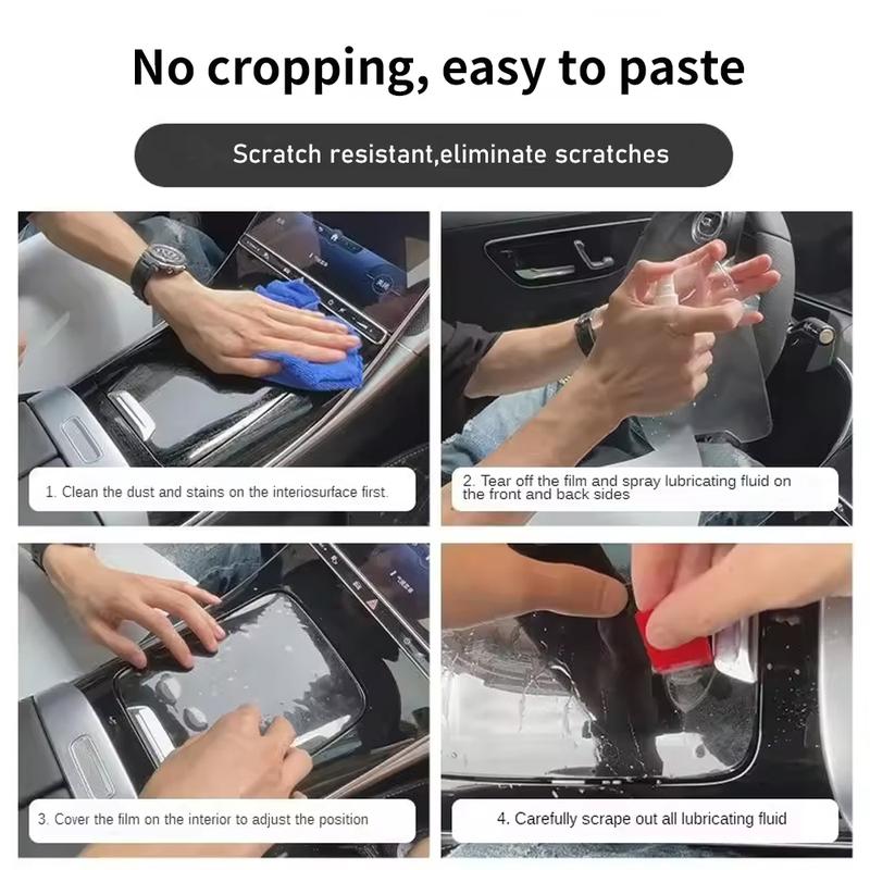 For KIA Seltos KX3 2024   interior Accessories film transparent TPU PPF Gear Panel Center Console Anti-scratch Sticker