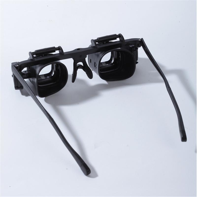 Adjustable LED Head Magnifier Glasses Convenient LED Head Mounted Magnifier For Sewing Crafts And Electronics 2X 24X