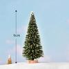 1 PC Artificial Christmas Tree Figurine Sisal Silk Cedar Pine Tree Mini Miniature Micro Landscape New  Fairy Garden Decor