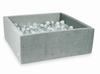 Dry Ball Pit 600 Pieces 110x110x40 Velvet Gray: Transparent, Pearl, Silver