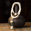 Original White Bodhi Root Retro Women's Lotus Pendant Bracelet