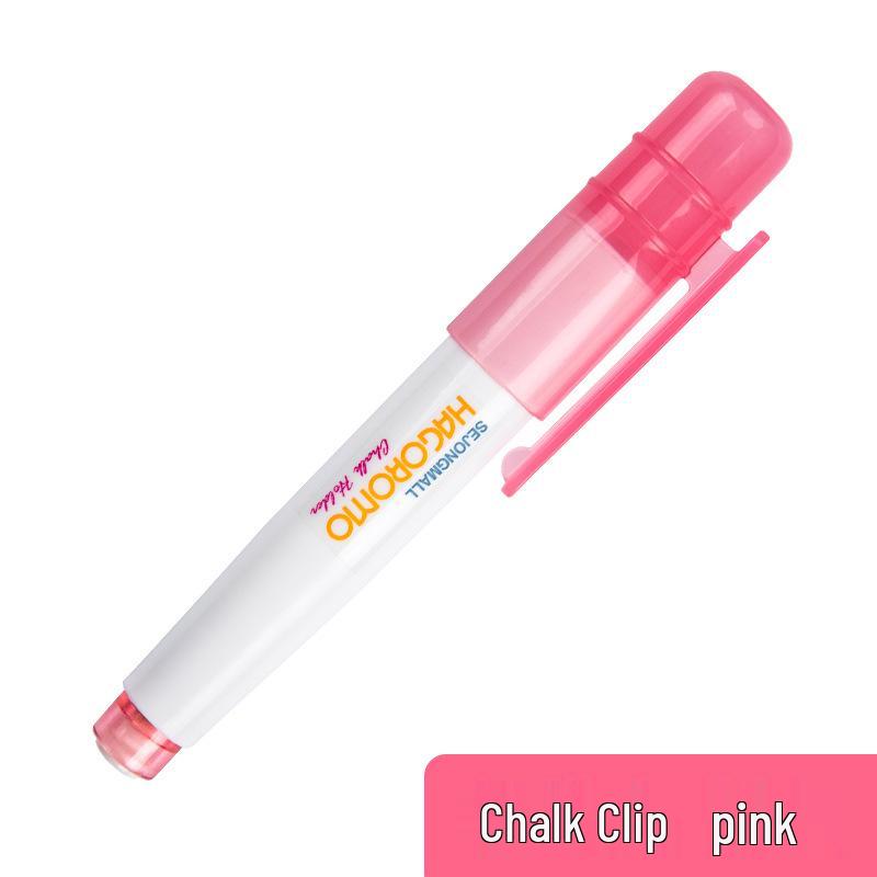 Feather Robe Dustless Chalk Set: White & Red Chalk with Anti-Stain Holder for Teacher and Children Use
