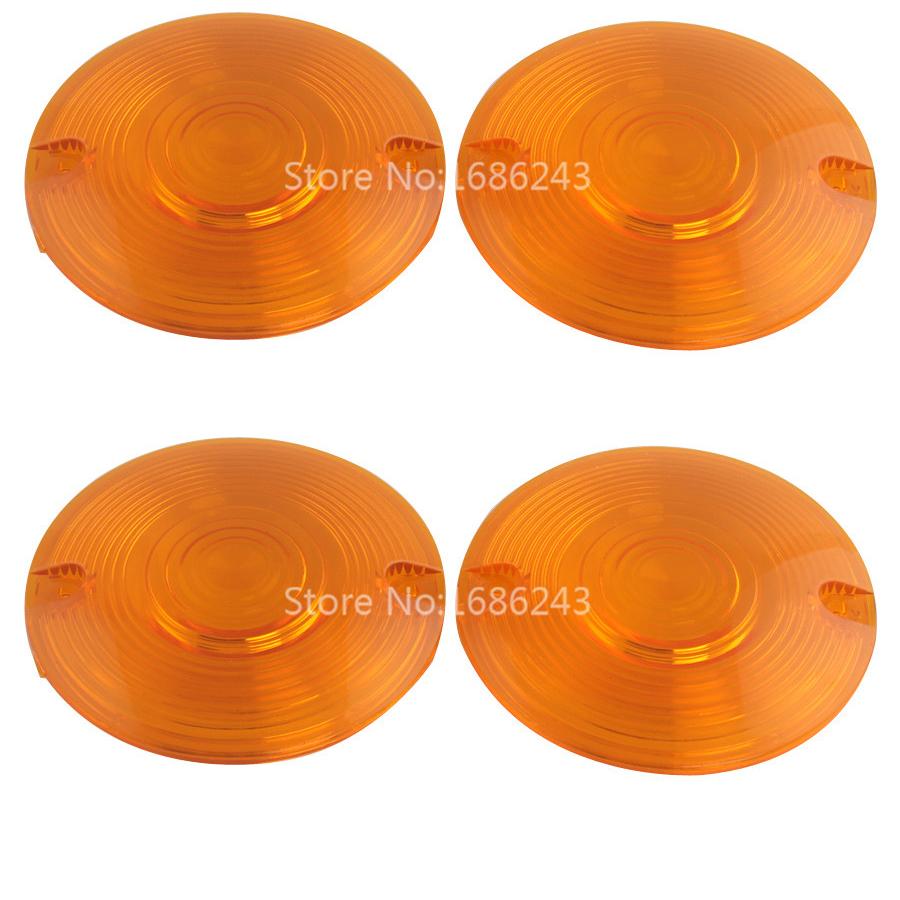 3-1/4" Motorcycle Turn Signal Lamp Cover Red Lens Rings For Harley Davidson Touring Road King FLHRC FLHTK FLSTC FLHTC 1986-2016