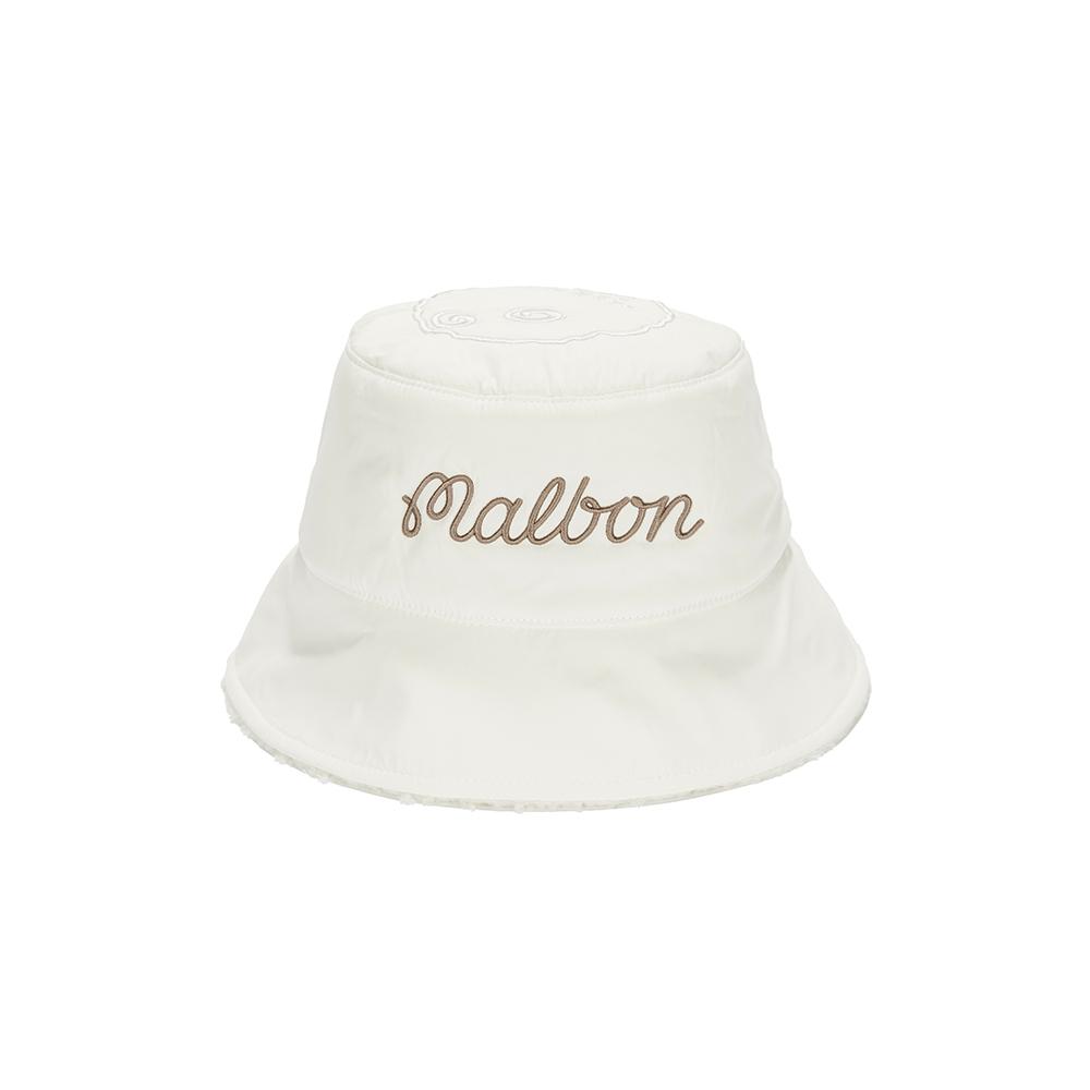 MALBON GOLF Padded Reversible Bucket Hat Ivory (Woman)