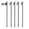 5Pcs 20/30/40CM 9MM Tent Stake Heavy Duty Multi-functional Outdoor Garden Yard Camping Tarp Canopy Windproof Ground Spike Metal Tent Peg