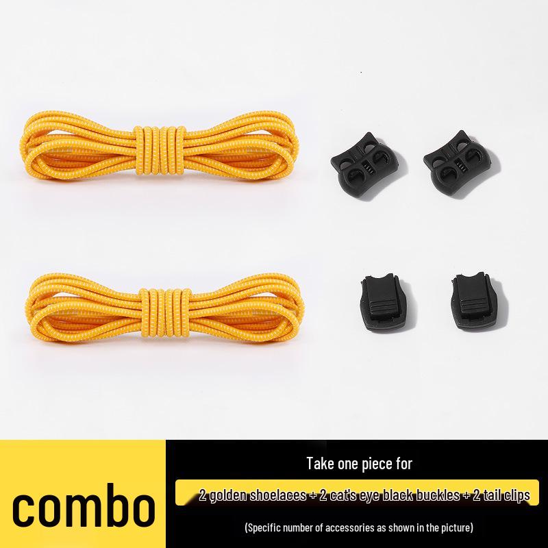 No-Tie Elastic Shoelaces for Slip-On Shoes - Unisex Sports Laces, One Pair