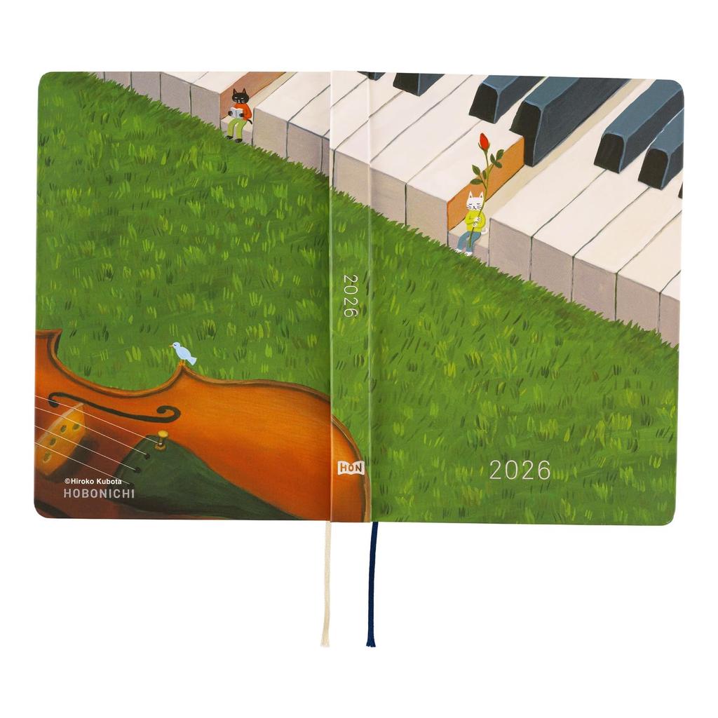 Hobonichi Techo 2026 HON English Edition by Hiroko Kubota Waiting for Harmony