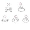 Bowknot Ring for Women Hollow Out Extremely Fine Korean Sweet Romantic Jewelry Gift Dropshipping