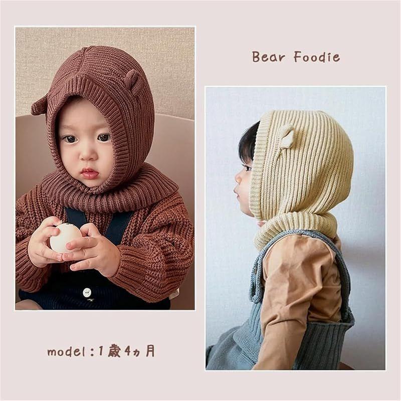 Used [NEW] [VNGOLERRY] Baby Hat Hood Warmer Neck Warmer Balaclava Knit Hat Scarf Cold Protection Autumn Winter Infant Natural Simple Boys Girls Warm