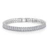 925 Sterling Silver Square AAA Zircon Bracelet Fashion Jewelry