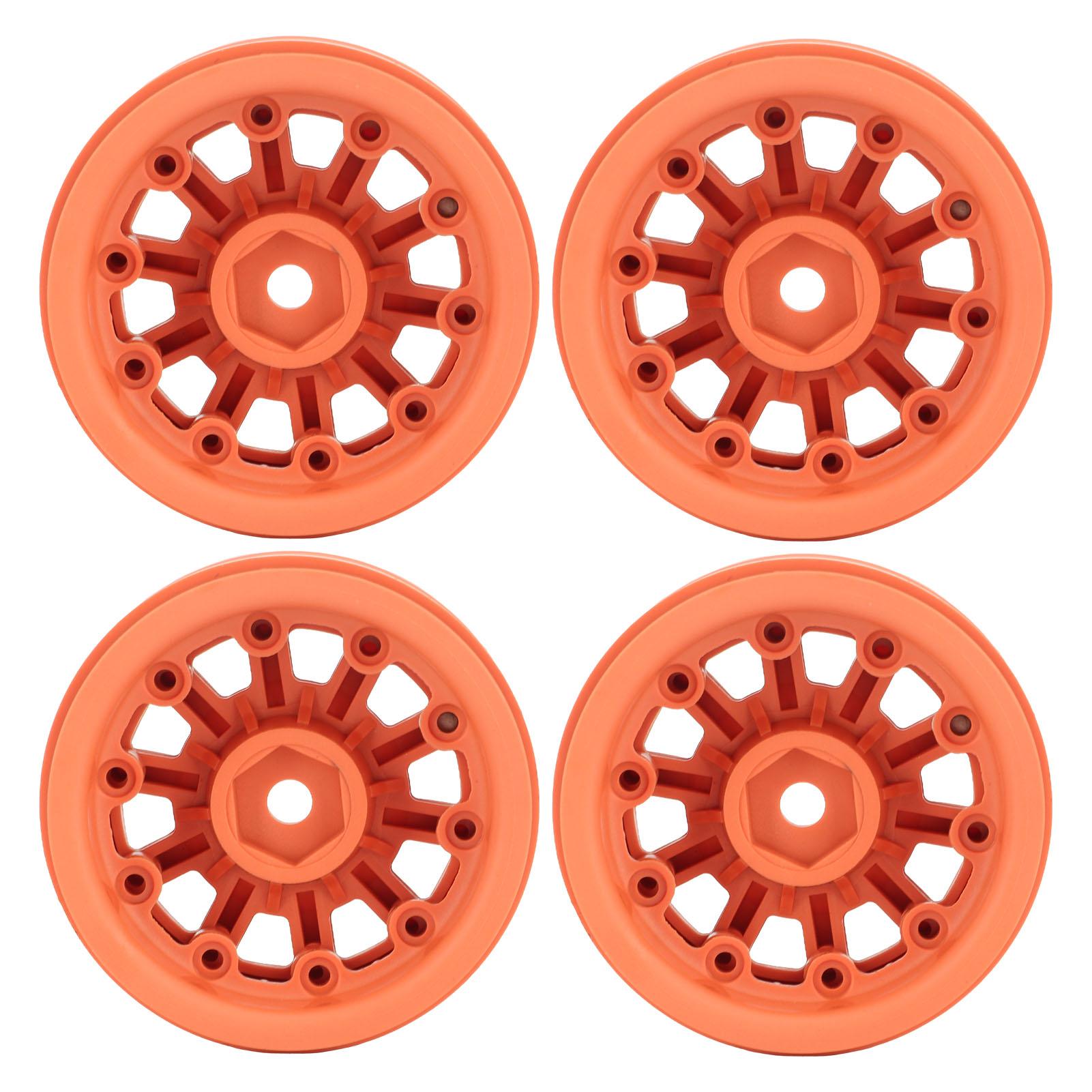 

1.9in Wheel Rims RC Beadlock Wheels Rims for Axial SCX10 for Traxxas 1 10 RC Crawler Cars Orange помаранчевий