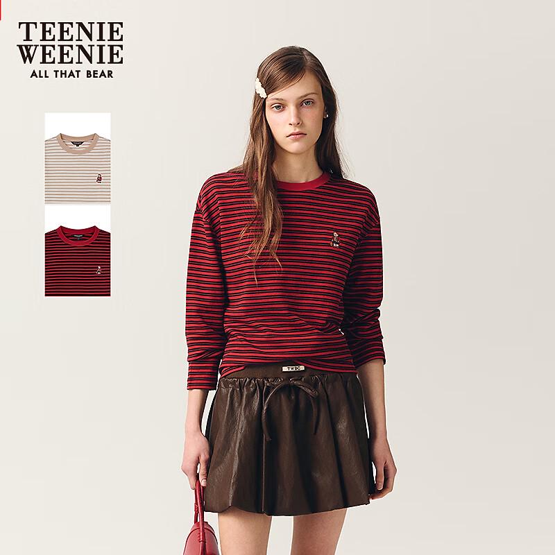 Teenie Weenie Women s Striped Bear T-Shirt L