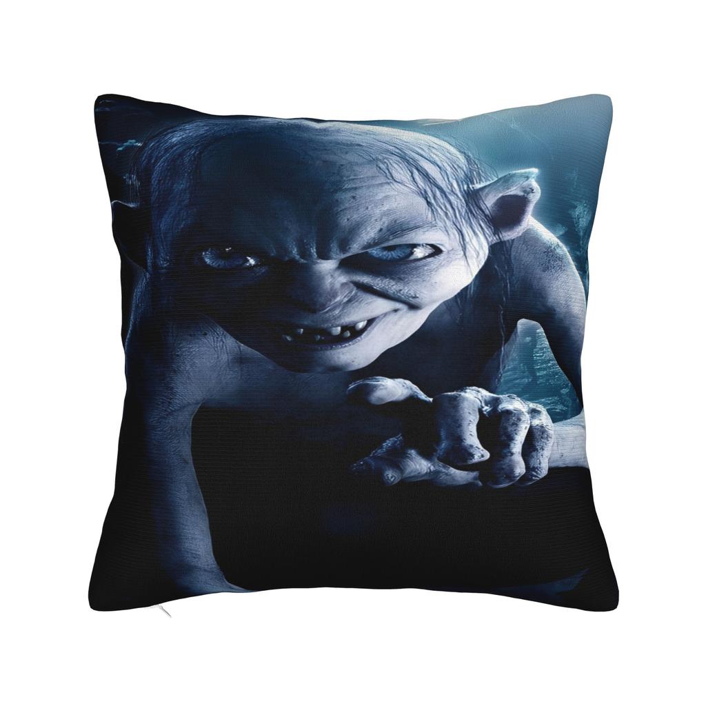 Warm Sofa Lords Rings Gollum Decorations Pillowcase Merch  Pillow Covers Zipper Multi Size