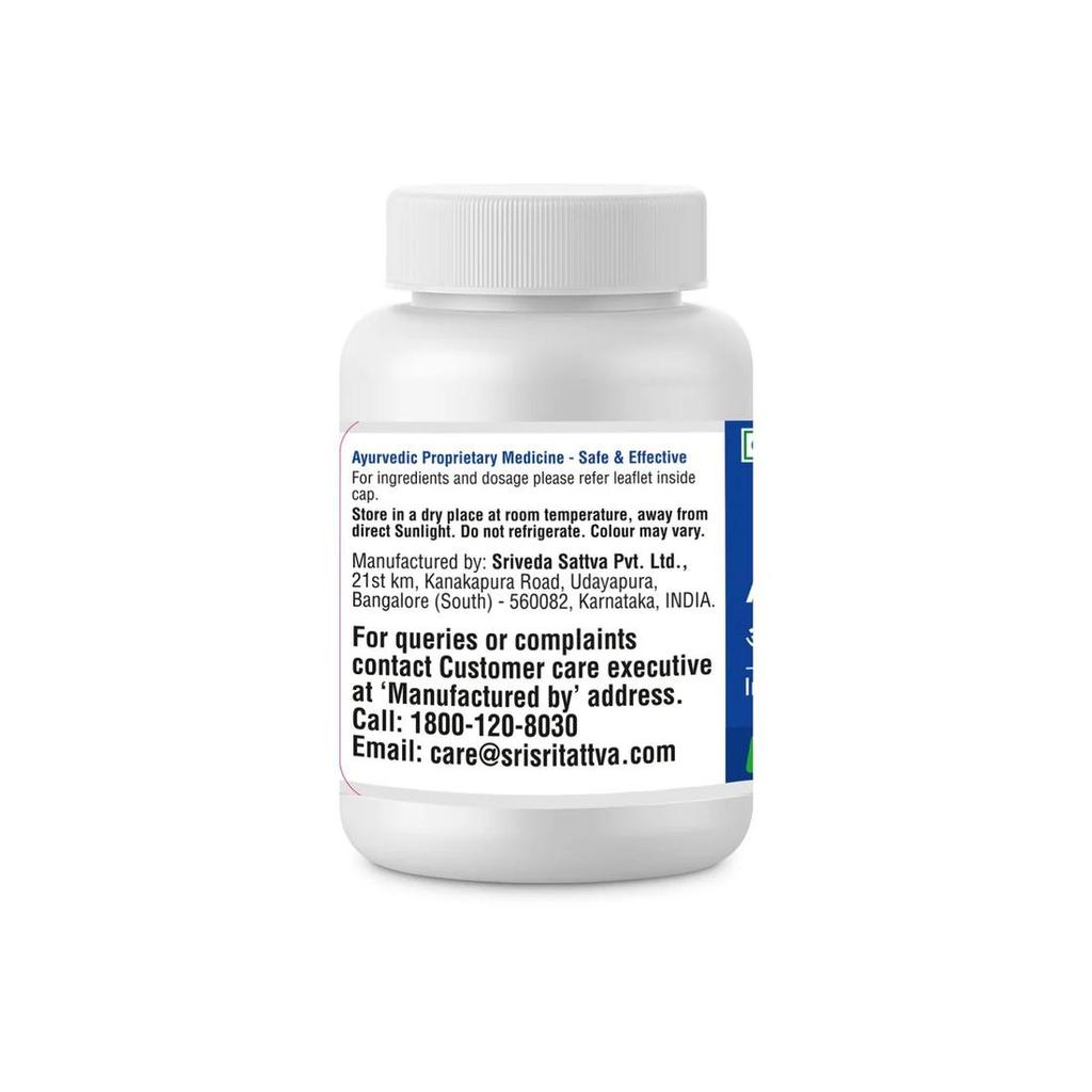 Tabletki Ayush Kwath 500 mg | Klasyczne ajurwedyjskie tabletki ziołowe | 60 tabletek | Sri Sri Tattva