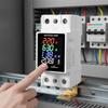Din Rail Mounted Electricity Meter ZS6035VAKW Digital Power Monitor AC30400V for Home Office Accurate Usage Tracking