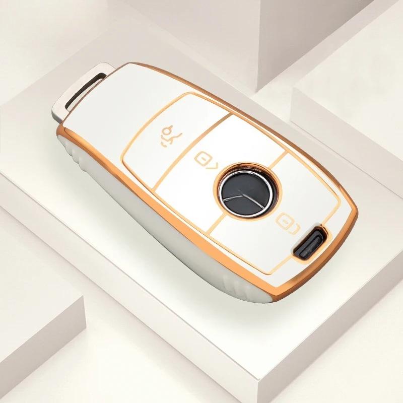 Fashion TPU Car Smart Key Case Cover Shell for Mercedes Benz A C E S Class GLS GLA GLC CLS W205 W222 W213 W177 X167 Accessories