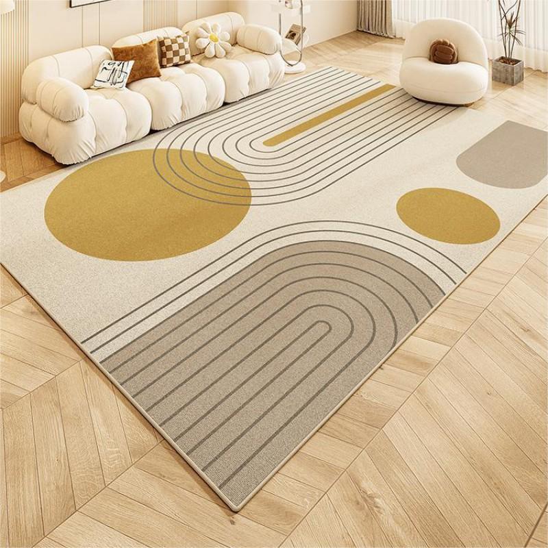 Modern Minimalist Abstract Print Area Rug Living Room Non-Slip Washable Floor Mat Bedroom Bedside Carpet